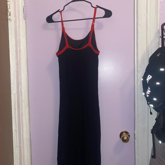 Fashion Nova Black Dress with Red Cherry Accents - Picture 2 of 2